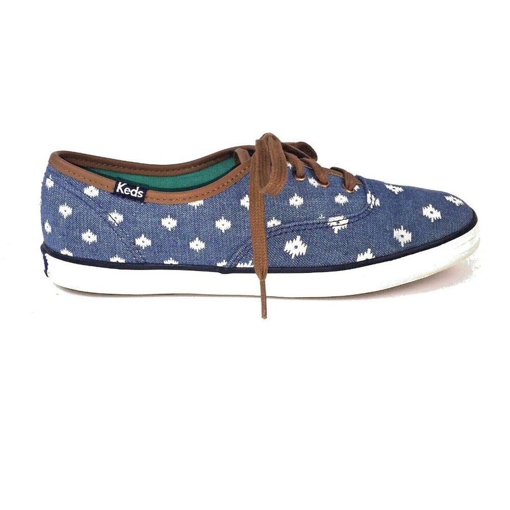 Keds Womens Native Dot Indigo Sneakers Shoes US sz 6.5M UK 4M Euro 37M WF53399